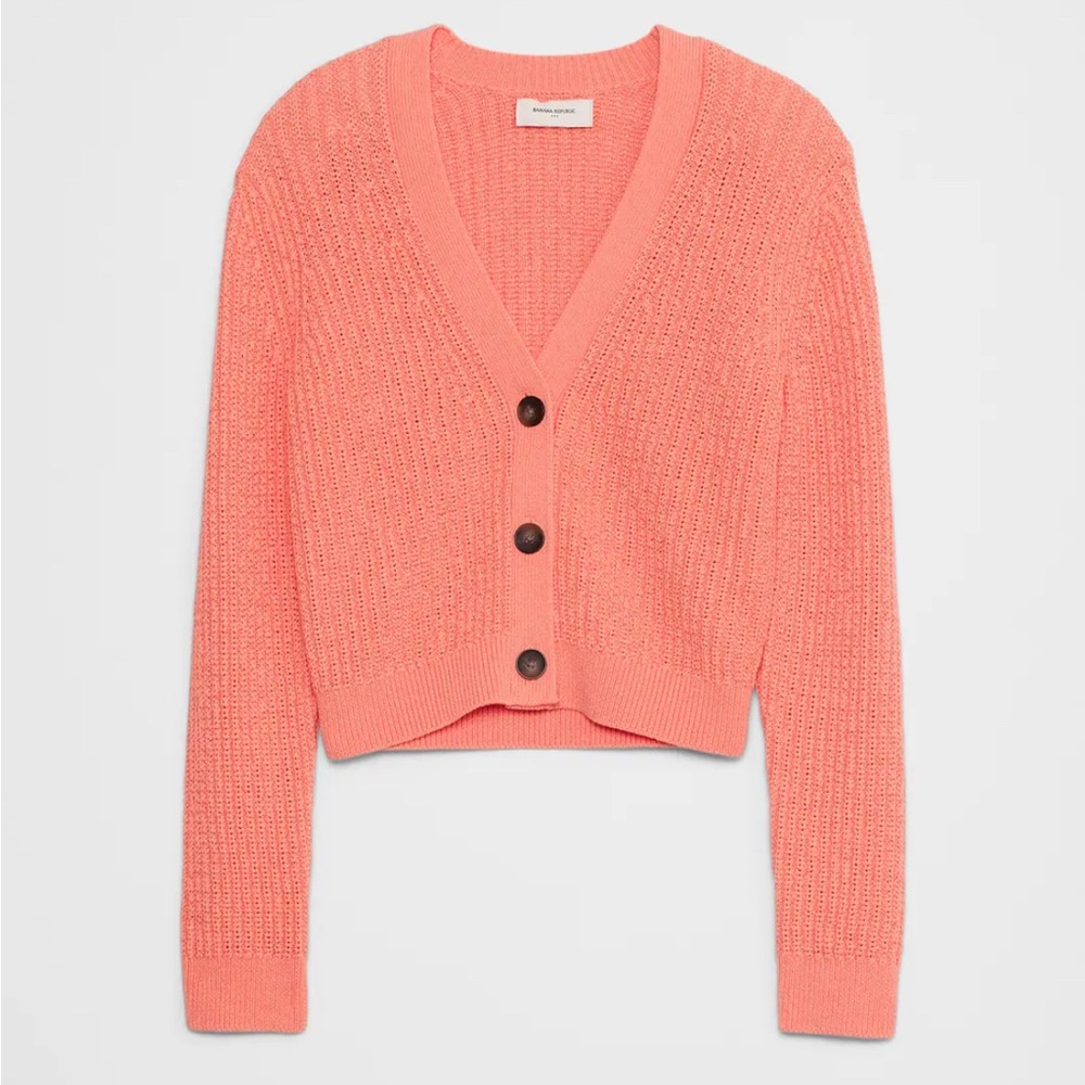 Banana Republic Coral Cardigan Sweater